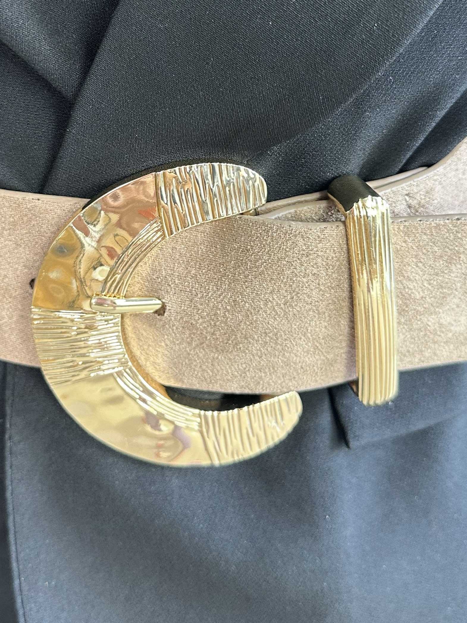 Rena - Elastisk bredt bælte med stort spænde